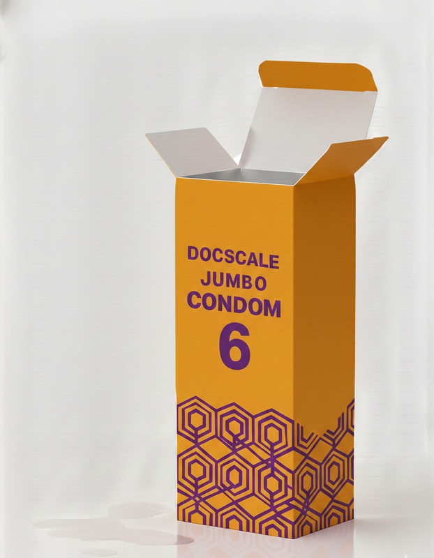 docscale Silicon Jumbo Extra Large 6 Inch Smooth Comfortable Experience Personal Care Condom(10 Sheets)