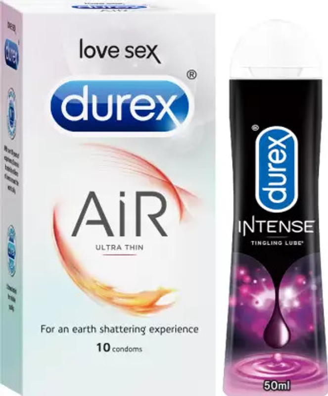 DUREX Air Condom and Lube Intense lubricating gel(Pack of 1 For Men)