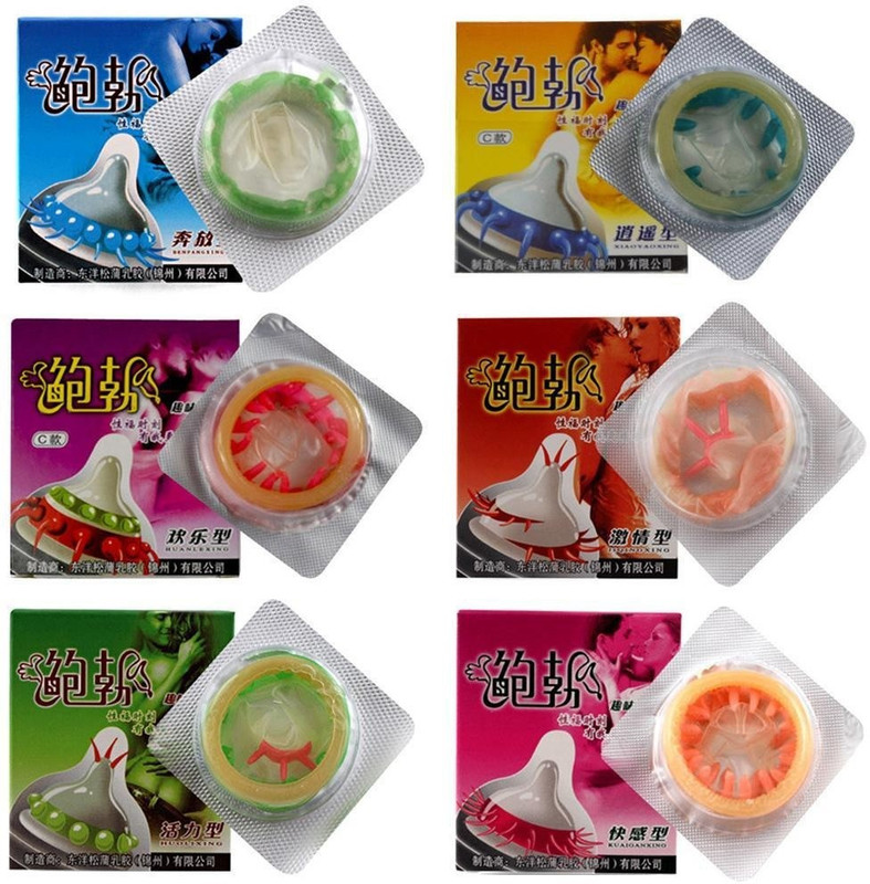 JoyStick Natural Latex, Spike, Extra Dotted & Ribbed Long Time Delay Condom(Set of 6, 6 Sheets)