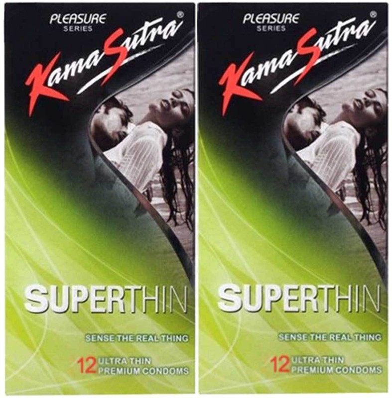 Kamasutra Superthin Condom combo Pack Condom(Set of 2, 24 Sheets)