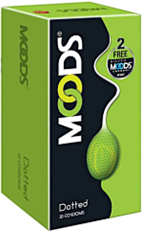 MOODS 100% NATURAL LATEX DOTTED Condom(20 Sheets)