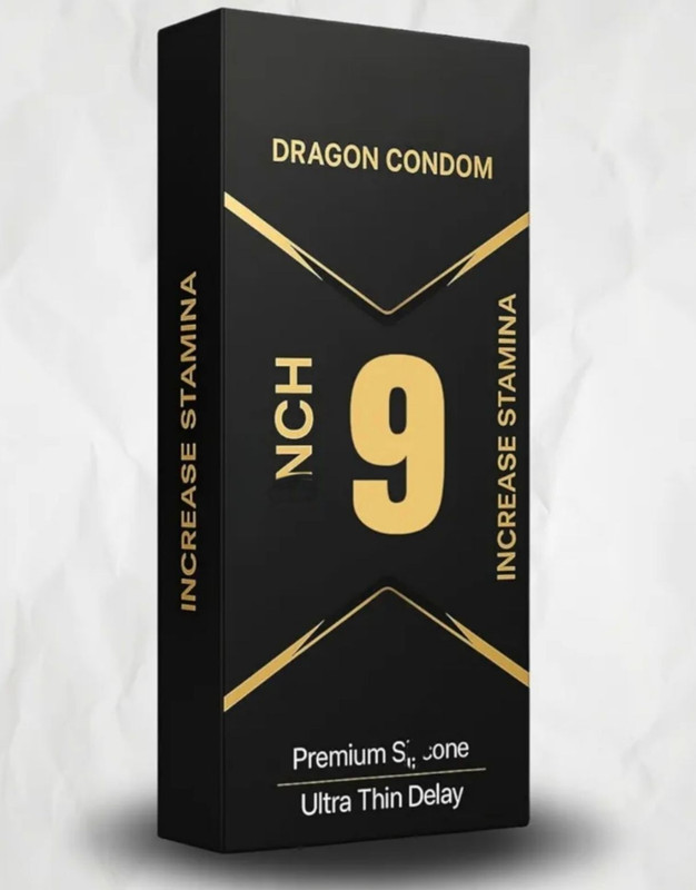 DRAGON JUMBO PREMIUM Vedis 9-Inches Drag-on Jambo Condom(10 Sheets)