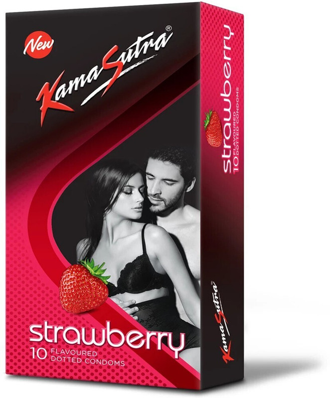 MOODS Strawberry Flavour Condom Condom(12 Sheets)