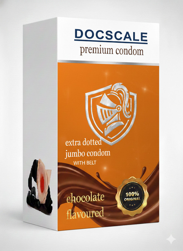 docscale DRAGON BELT SILICON JUMBO | ULTRA THIN Condom(2 Sheets)
