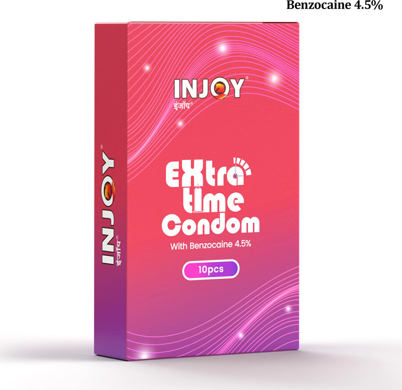 Injoy Extra TIme Codon with 4.5% Benzocaine Condom(10 Sheets)