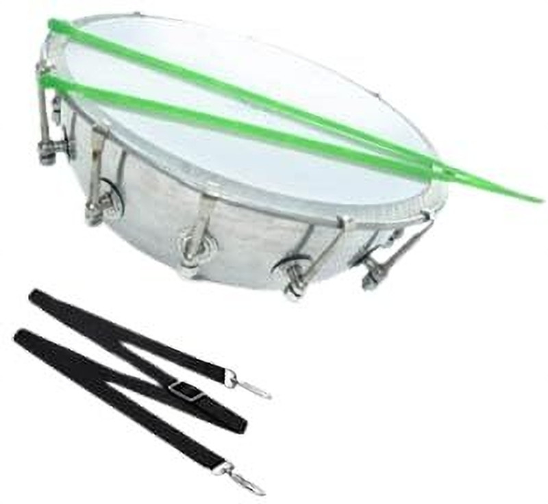 aktraders 12 Inch Professional Nickel Polish Tasha – Premium Traditional Percussion Set NA Conga(Skin)