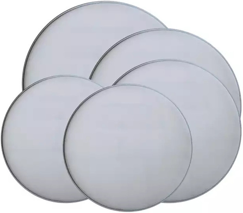 Mayur Musical Tasha Drum Fiber Dhol Skin or Puddi 5 Pieces Set Size 12 Inch and 12 mm Thickness Conga(Fiber)