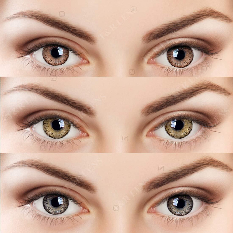 ChauhanTrading Contact Lens Honey, Hazel & Brown(Pack of: 3)