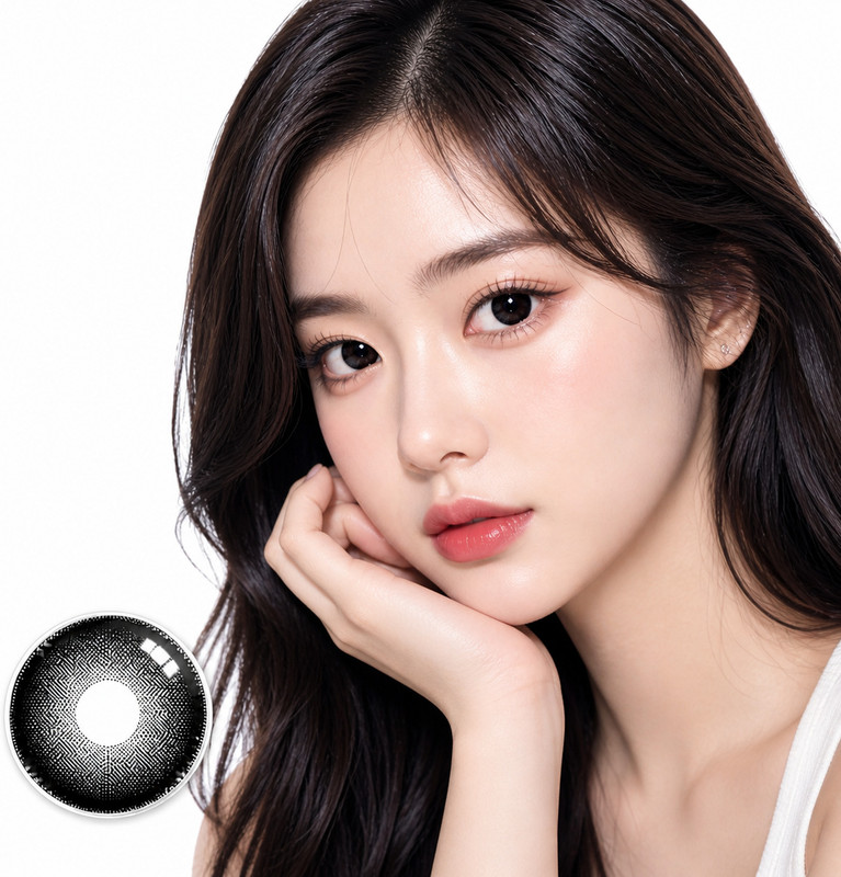 BLUEFLUTE Korean Green Color Contact Lens | Natural Look | 58% Water | Soft & Comfort(Pack of: 1)