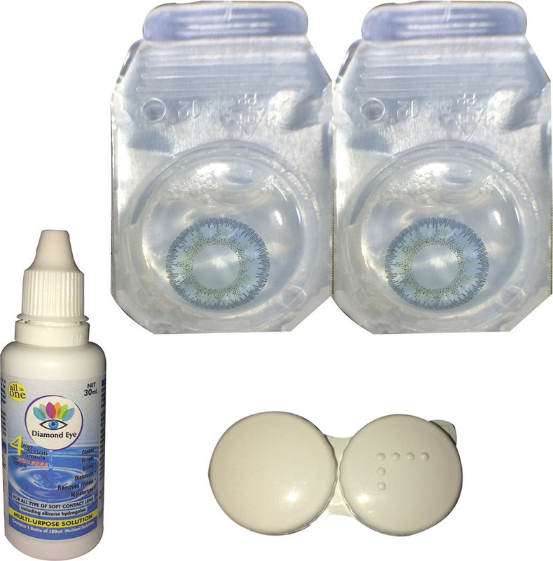 Eye gold Weekly Disposable(0, Colored Contact Lenses, Pack of 2)