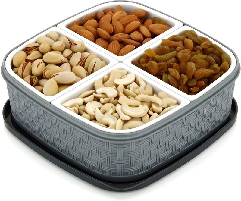 Kriodux Dryfruit Box Container Serving Set(Pack of 1)
