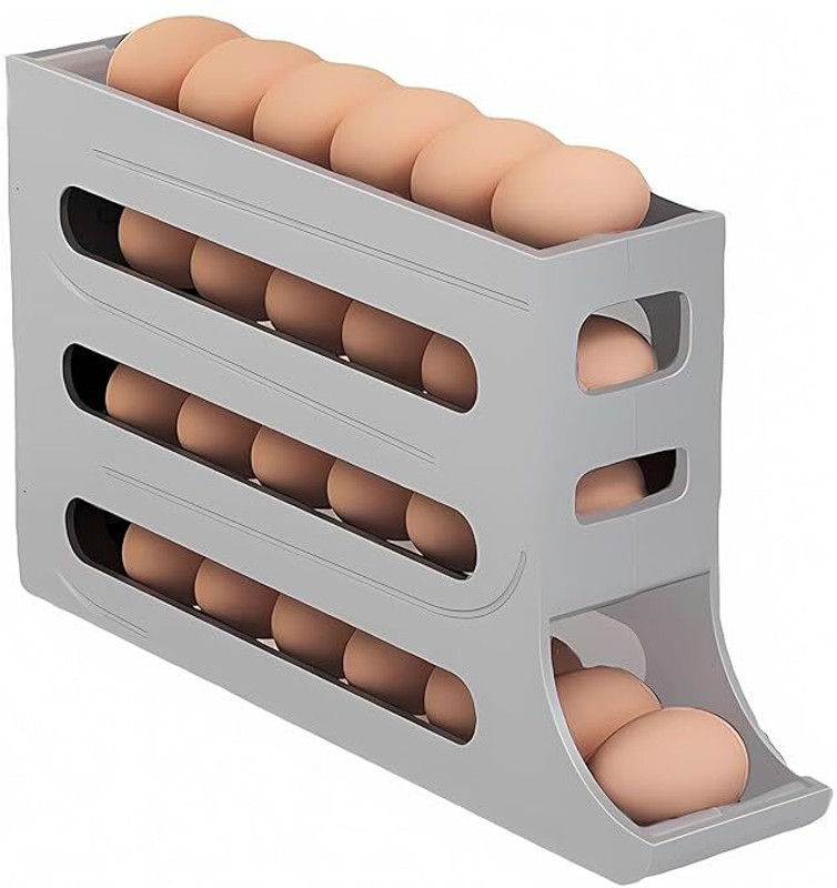 MSVTRADESS Plastic Egg Container - 2 dozen(Grey)
