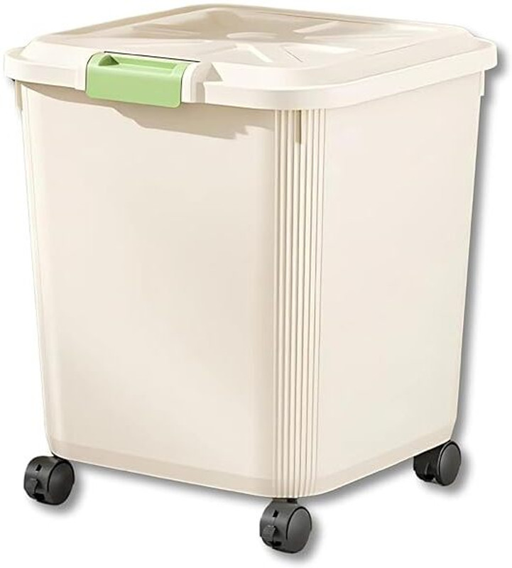 GRACIOUS MART Plastic Grocery Container - 27 kg(Off White)