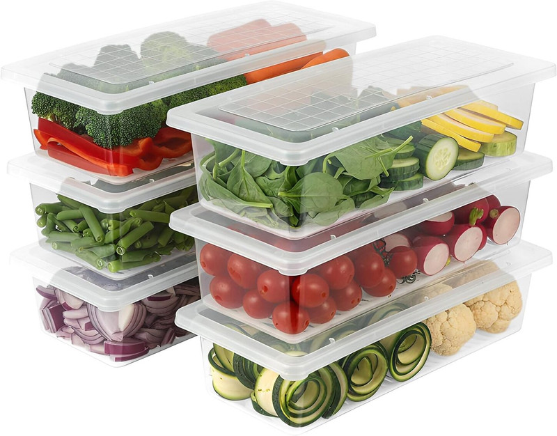 AMK FASHION Fridge Storage Containers Pack Of 6 Fridge Freezer Door Hinge