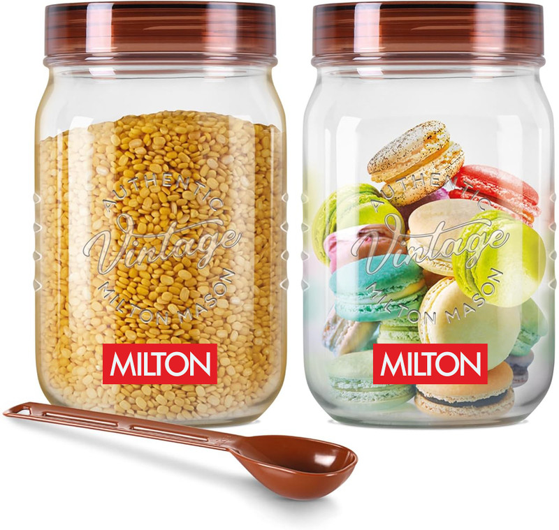 MILTON Plastic Utility Container - 500 ml(Pack of 3, Clear)
