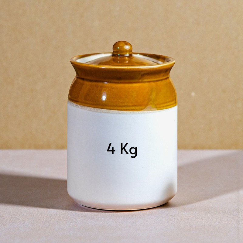 CERAMICTown Stainless Steel Pickle Jar  - 4000 ml(Brown)