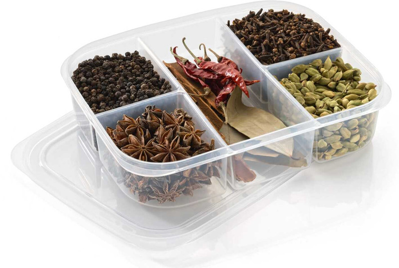 VENSWISE Plastic Grocery Container - 450 ml(Transparent)