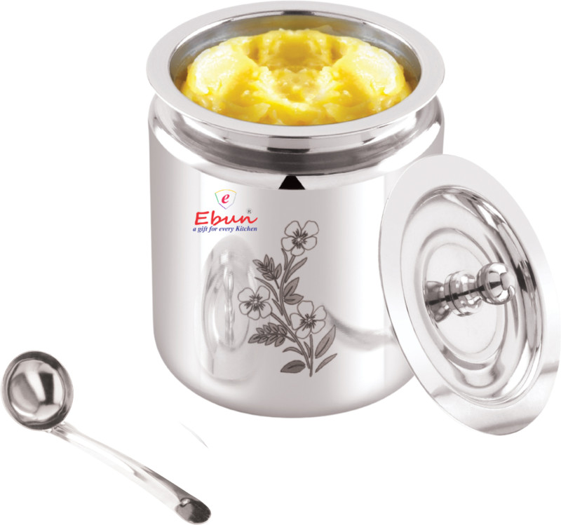 Ebun Stainless Steel Utility Container - 1000 ml(Silver)
