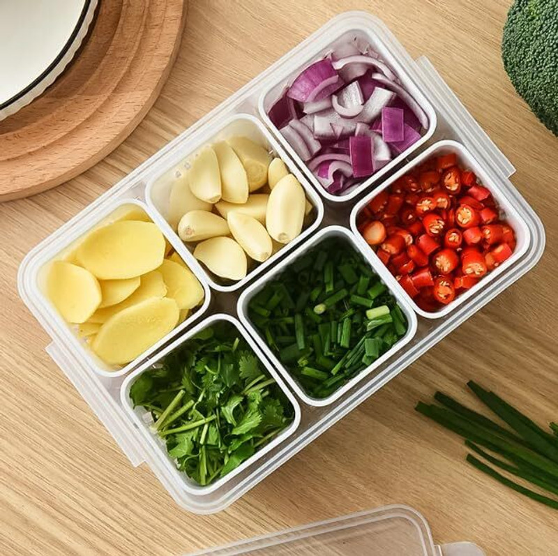 M9Gi Plastic Transparent Fridge Accessories,Multi purpose Storage Boxes For kitchen, (2200ML) Storage Basket(Pack of 1)