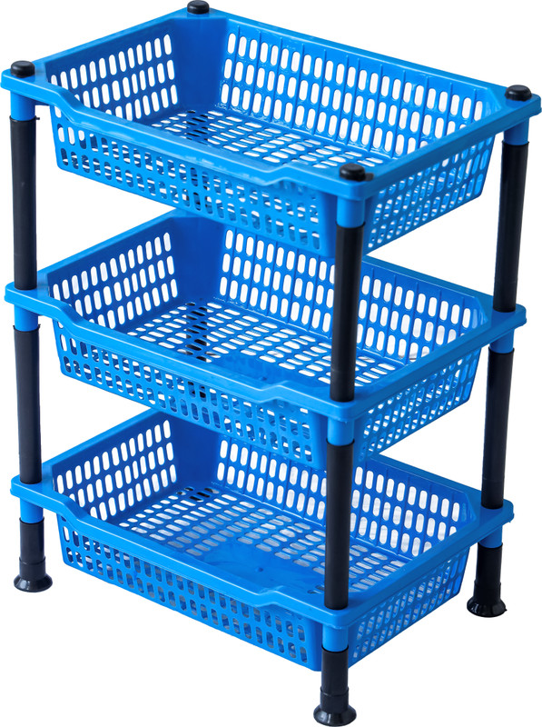 DM PLUS Fruits/Vegetables Kitchen Rack Plastic Big Size Plastic