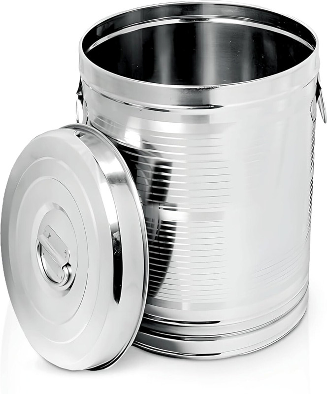 ARGKW Stainless Steel Utility Container  - 25 kg(Silver)