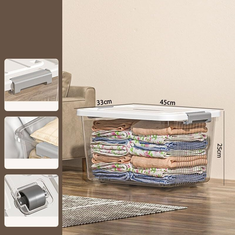 GRACIOUS MART Plastic Utility Container  - 11 kg(White)