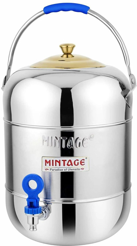 Mintage Steel Utility Container - 25 L(Silver)