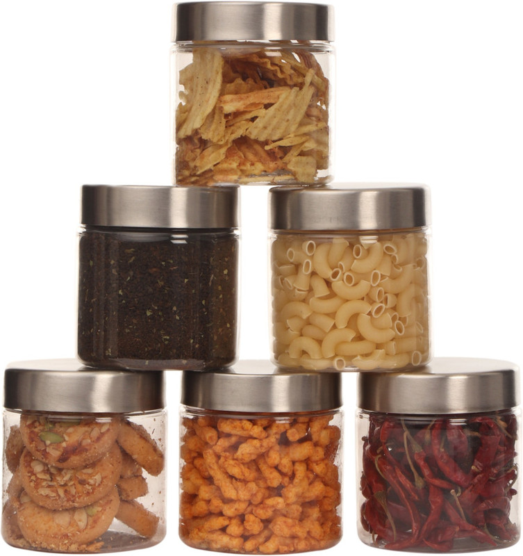 Pearlpet Plastic Fridge Container - 500 ml(Pack of 6, Clear)