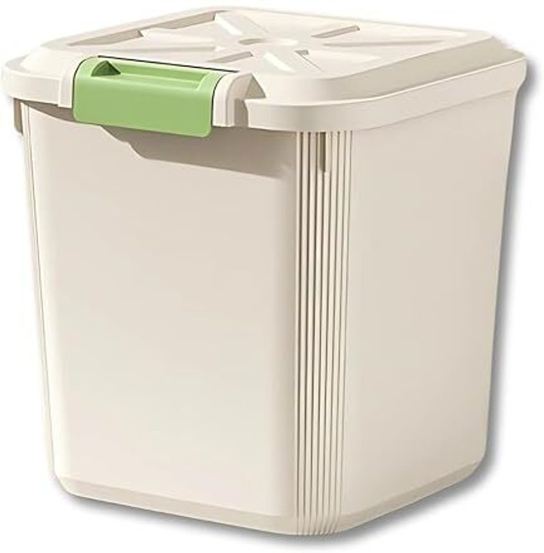Ginoya Brothers Plastic Grocery Container - 6 kg(Pack of 2, Off White)