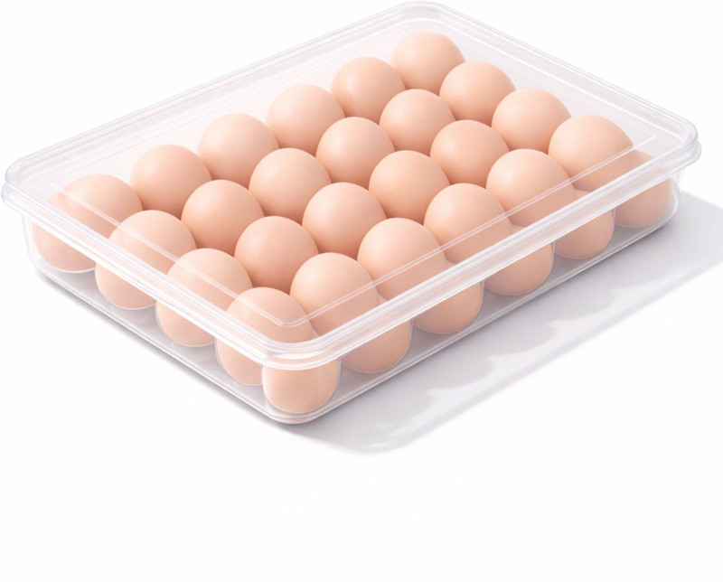 Naalum Plastic Egg Container - 2 dozen(Transparent)