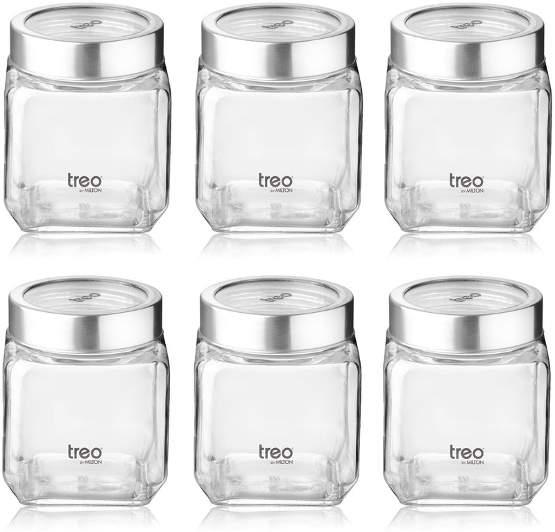 MILTON Plastic Utility Container - 500 ml(Pack of 6, Silver)