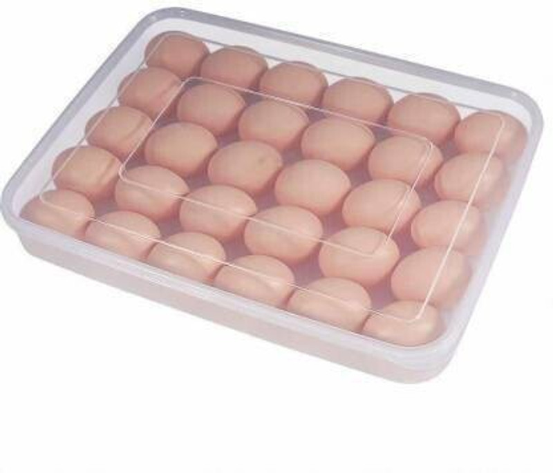 INYSKA Glass Egg Container  - 2 dozen(Clear)
