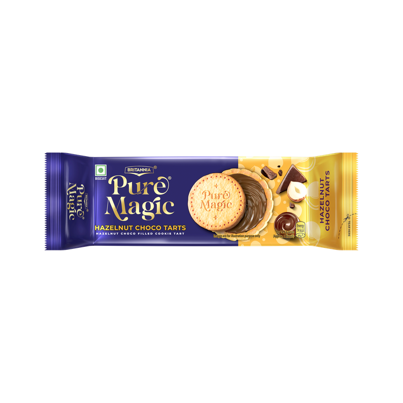 BRITANNIA Pure Magic Hazelnut Choco Tarts Biscotti Biscuit(84 g)