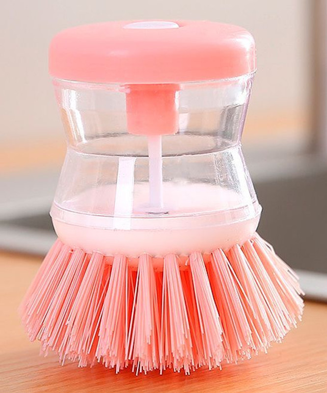 RATHORE ENTERPRISE MART Dish Wash Brush with Soap Dispenser PLASTIC Round Pastry Brush(Pack of 1)