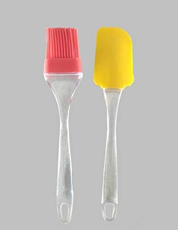 BuyerHub Set of 4 Kitchen Silicon Flat Pastry Brush Silicon Oil Cooking Brush for Grilling,and BBQ Plastic Flat Pastry Brush(Pack of 4)