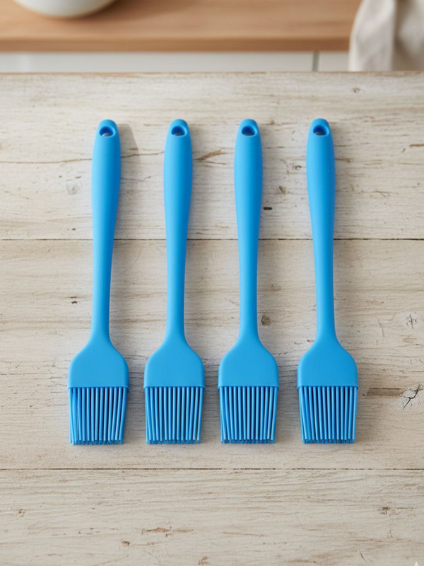 Baskety Kitchen Silicone Cooking Heat Resistant Brush for Oil Butter Sauce Silicone Flat Pastry Brush(Pack of 1)