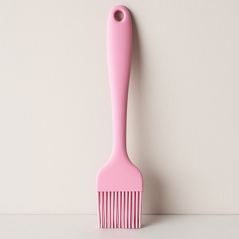 Baskety Silicone Basting Brush for Cooking, Baking & Grilling with Soft Bristles Silicone Flat Pastry Brush(Pack of 1)