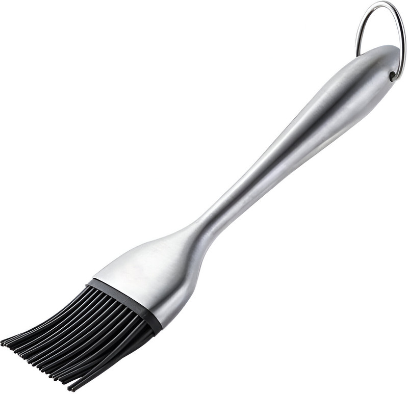 Dwarkesh enterprise , Grilling, Barbecue, Marinating, Desserts Baking Basting Stainless Steel Silicone Oil Brush for Cooking Flat Pastry Brush(Pack of 1)