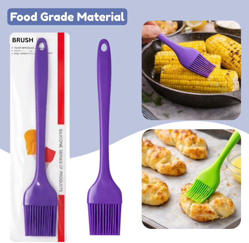 TruVeli FOOD GRADE T67 silicone smooth Flat Pastry Brush(Pack of 1)