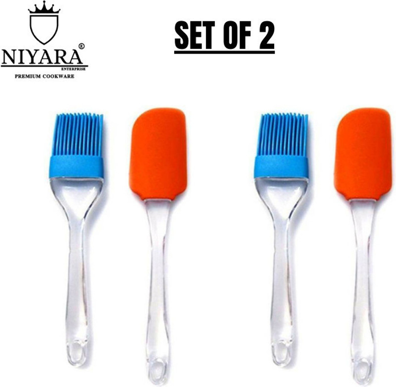 dara collections Kitchen Silicone Brush and Spatula Combo Silicone Flat Pastry Brush(Pack of 1)