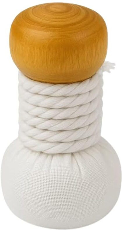 CEESHA Wooden Cotton Oil Spreader for Dosa Tawa | Oil Brush Cooking Tool (Pack of 2) Wooden Oil Brush Round Pastry Brush(Pack of 1)