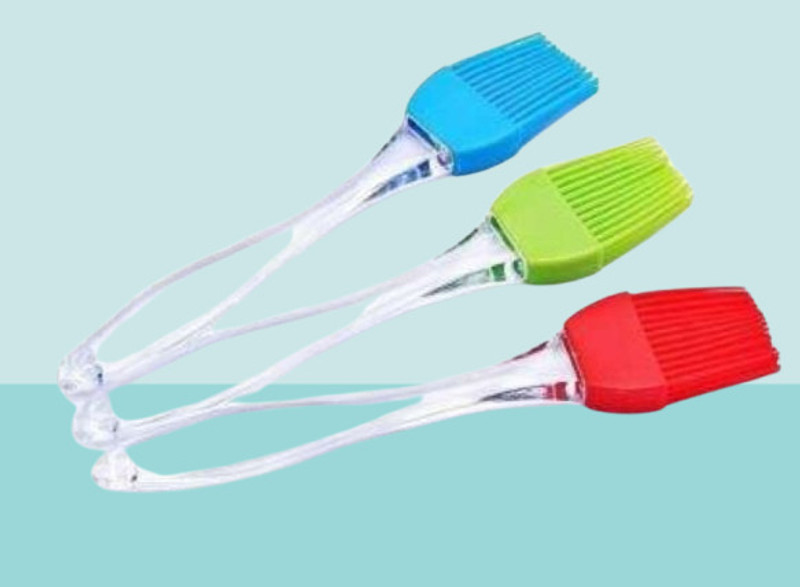 SOHAM Food Grade Basting & Pastry Silicone Oil Brush Set of 3 Kitchen Tools Silicon Flat Pastry Brush(Pack of 3)