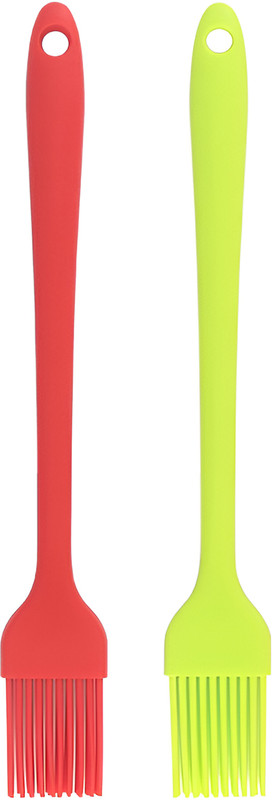 SYGA Silicone Brush Set Pastry Oil Basting Heat Resistant Non-Sticky Grilling for Baking Barbecue Brush(Red) Silicon Flat Pastry Brush(Pack of 1)