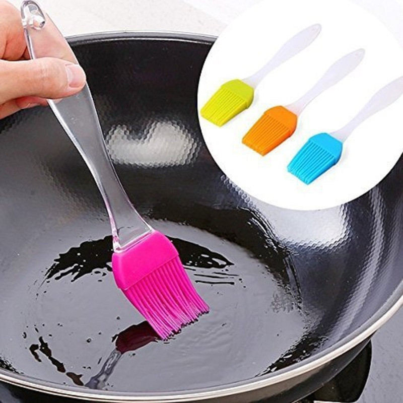 Engare Silicon Oil Brush for Cooking Spreader Basting , Cooking, Silicone Round Pastry Brush(Pack of 1)