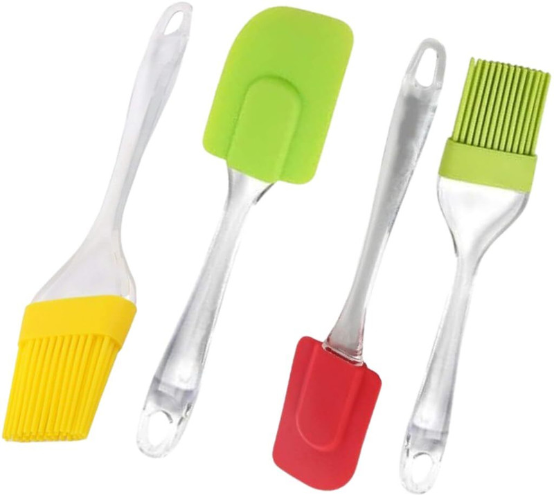 MARMORIS ECOM Silicone Flat Pastry Brush(Pack of 4)