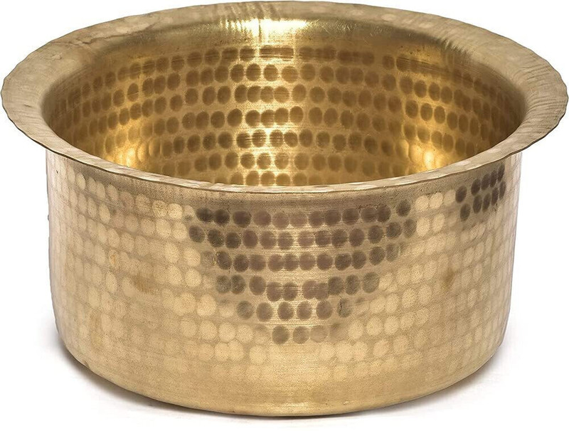 Krown Hammered Brass TOPE Cookware Set(Brass, 1 - Piece)