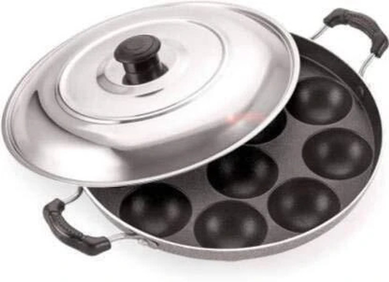 Masox Store Non-Stick 12 Cavity kulipaniyaram pan nonstick/ appe/ aapee ka sacha Non-Stick Coated Cookware Set(Aluminium, 1 - Piece)