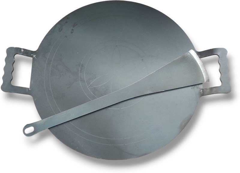 Nakshathra - Iron Tawa , IRON DOSA, ROTI TAWA - Full FLAT - MEDIUM SIZE - 11 INCH Cookware Set(Iron, 2 - Piece)
