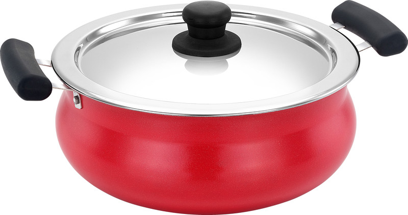 Sowbaghya Biriyani Pot - 4.5 Ltrs (Thickness: 3.2mm, Dia: 250 mm) Non-Stick Coated Cookware Set(Aluminium, 1 - Piece)
