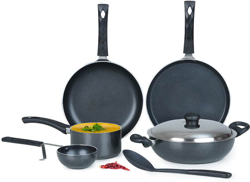 Kreme 4pcs Combo Non-Stick Coated Cookware Set(Aluminium, 4 - Piece)